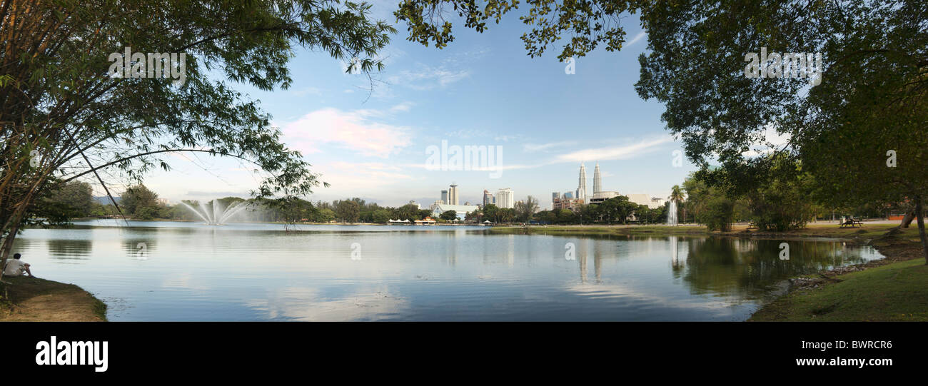 Panoramablick auf Skyline von Kuala Lumpur Stockfoto