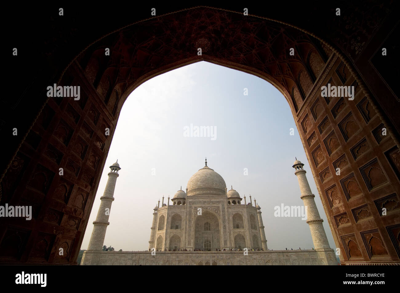 Eines der 7 Wunder Welt-das Taj Mahal in Agra, Indien. Stockfoto