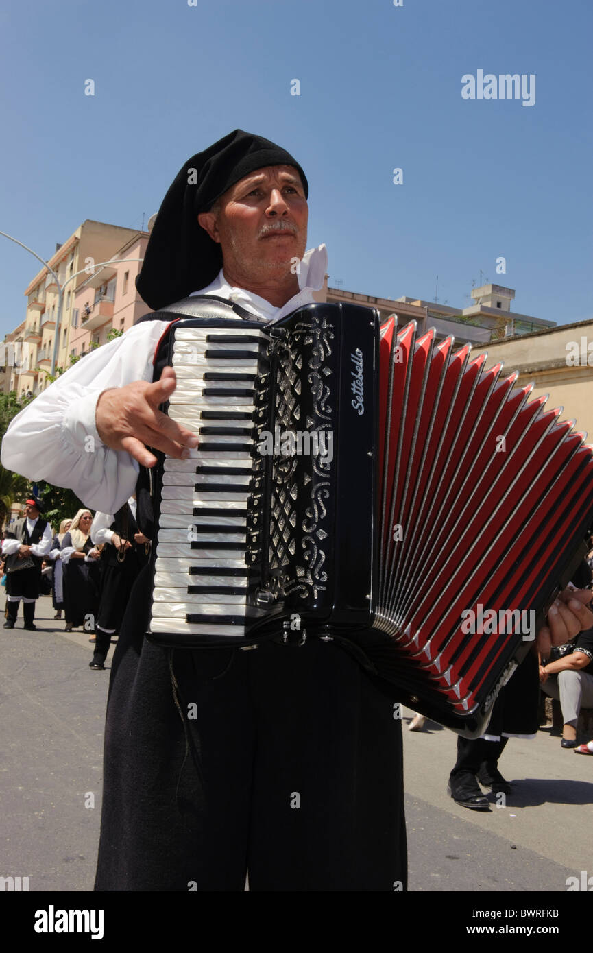Folklore-Festival Calvalcata Sarda in Sassari, Sardinien, Italien Stockfoto