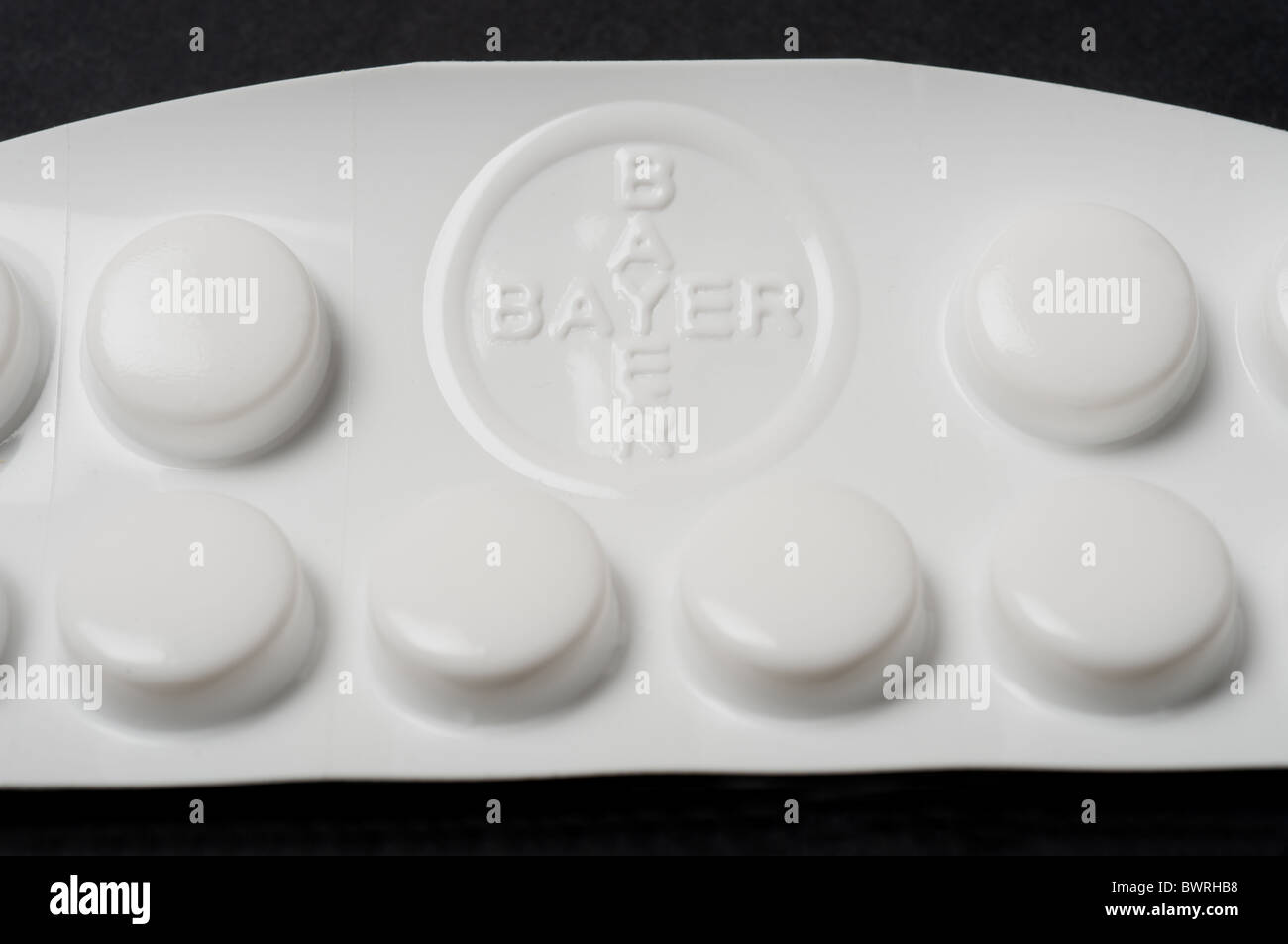 Bayer Aspirin pack Stockfoto
