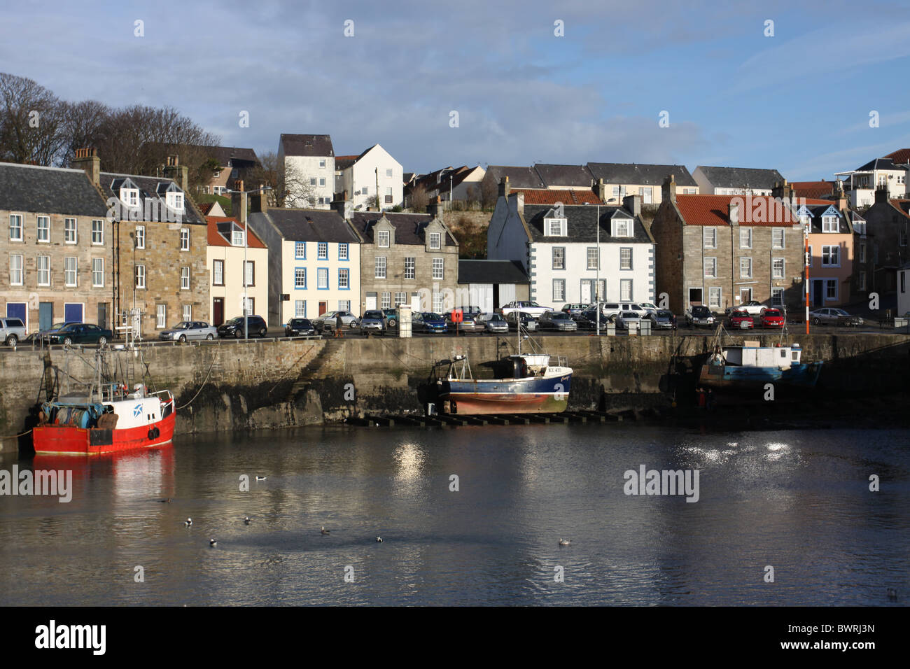 Pittenweem Hafen Fife Schottland November 2010 Stockfoto