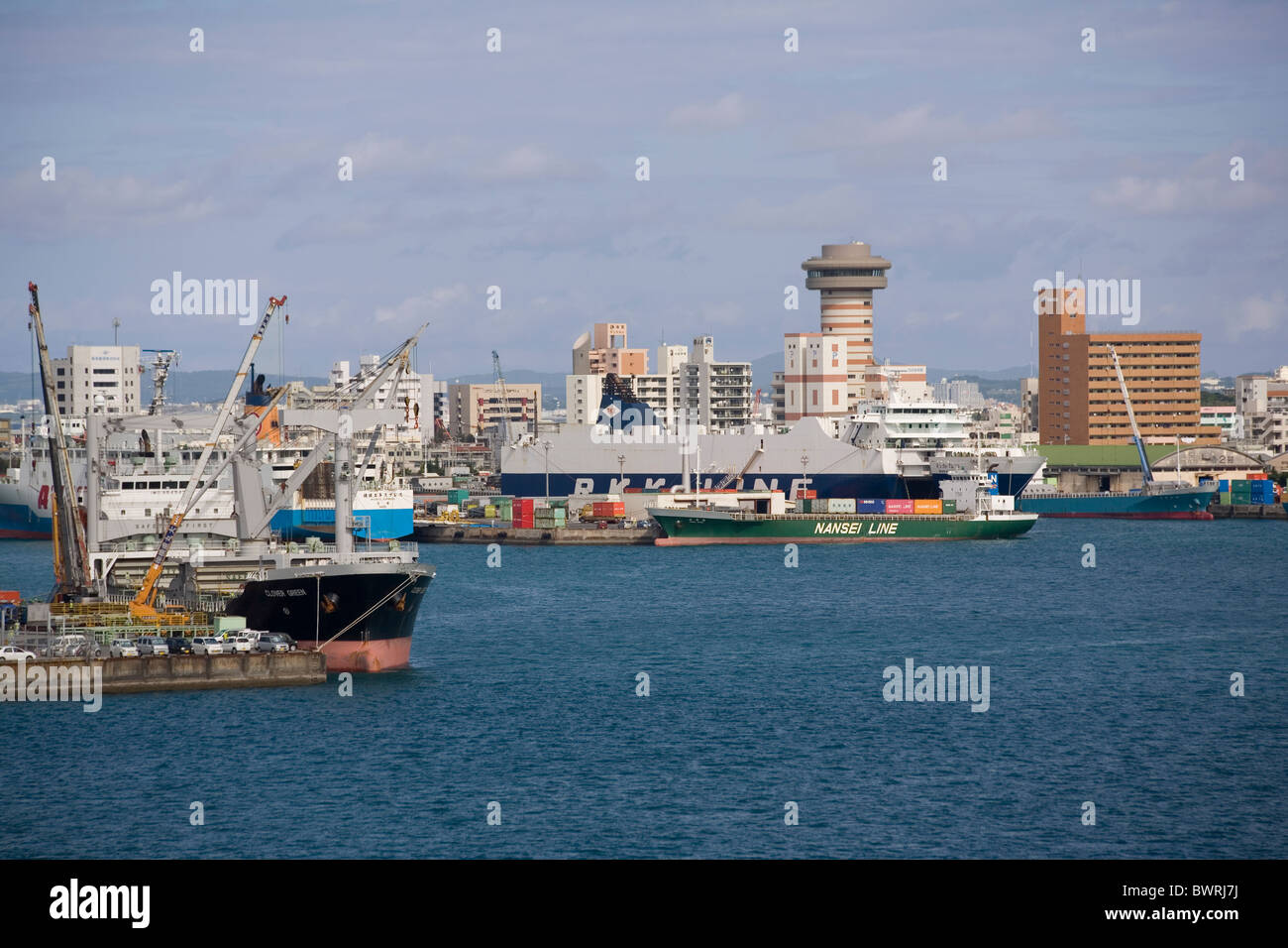 Japan Ryukyu Inseln Okinawa Naha Hafen Stockfoto