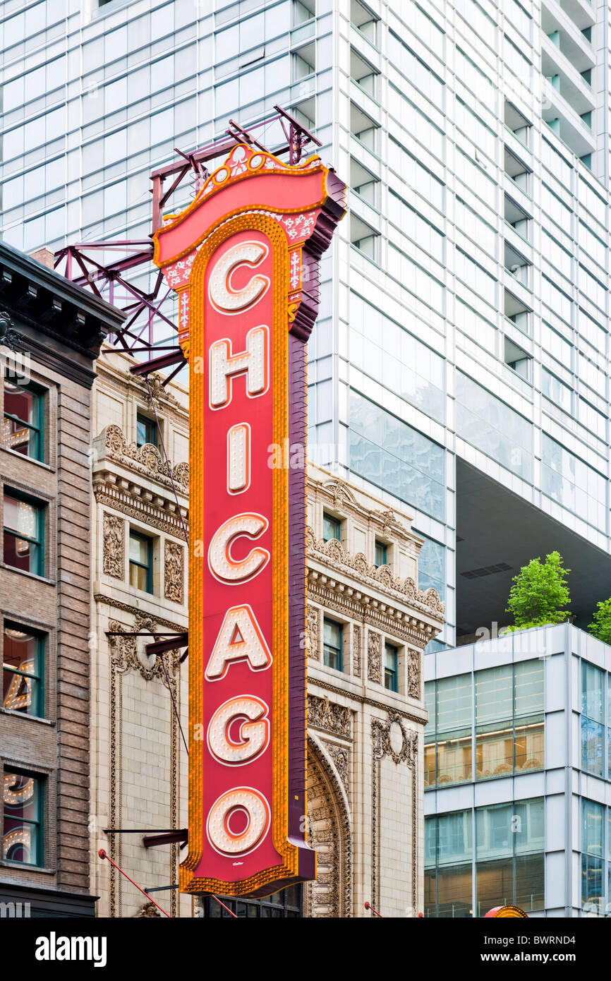 Balaban & Katz Chicago Theater, Illinois Stockfoto