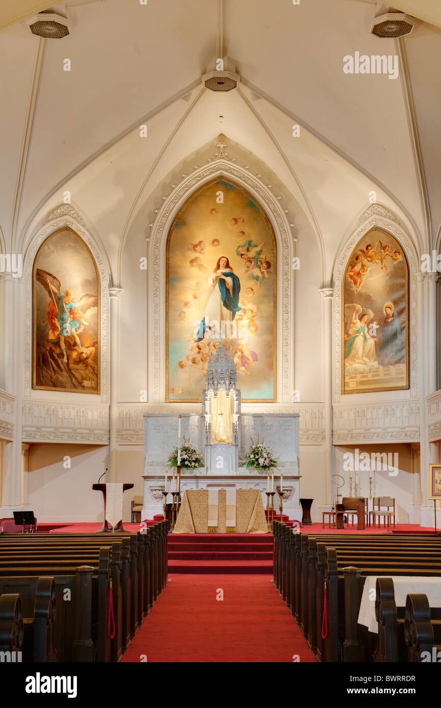 Alte Str. Marys Kathedrale, San Francisco, CA Stockfoto