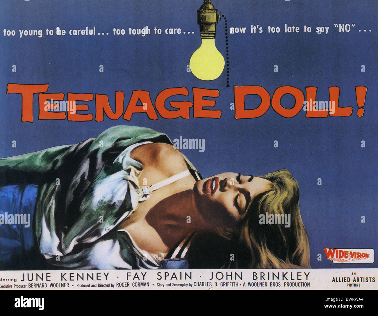 Teenager Puppe Poster für 1957 film Allied Artists mit June Kenney Stockfoto