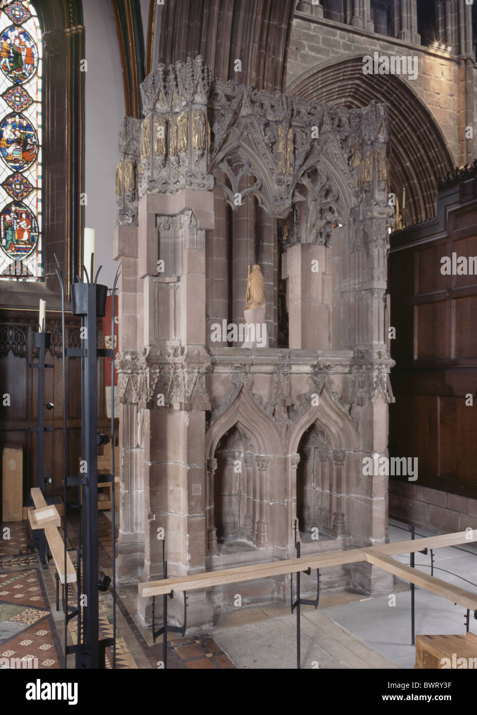 Chester Kathedrale St. Werburg Schrein Stockfoto
