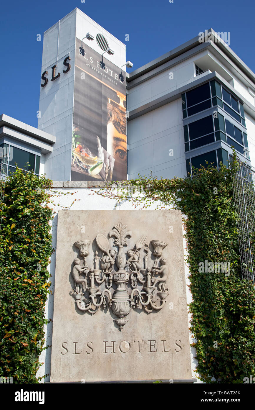 SLS Hotel at Beverly Hills, La Cienega Blvd, Los Angeles, Kalifornien, USA Stockfoto