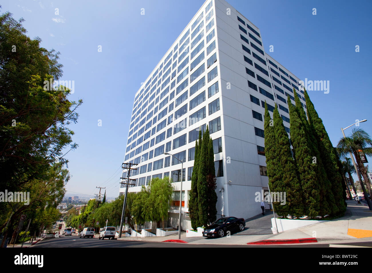 Mondrian Los Angeles, Sunset Boulevard, West Hollywood, Los Angeles, Kalifornien, USA Stockfoto