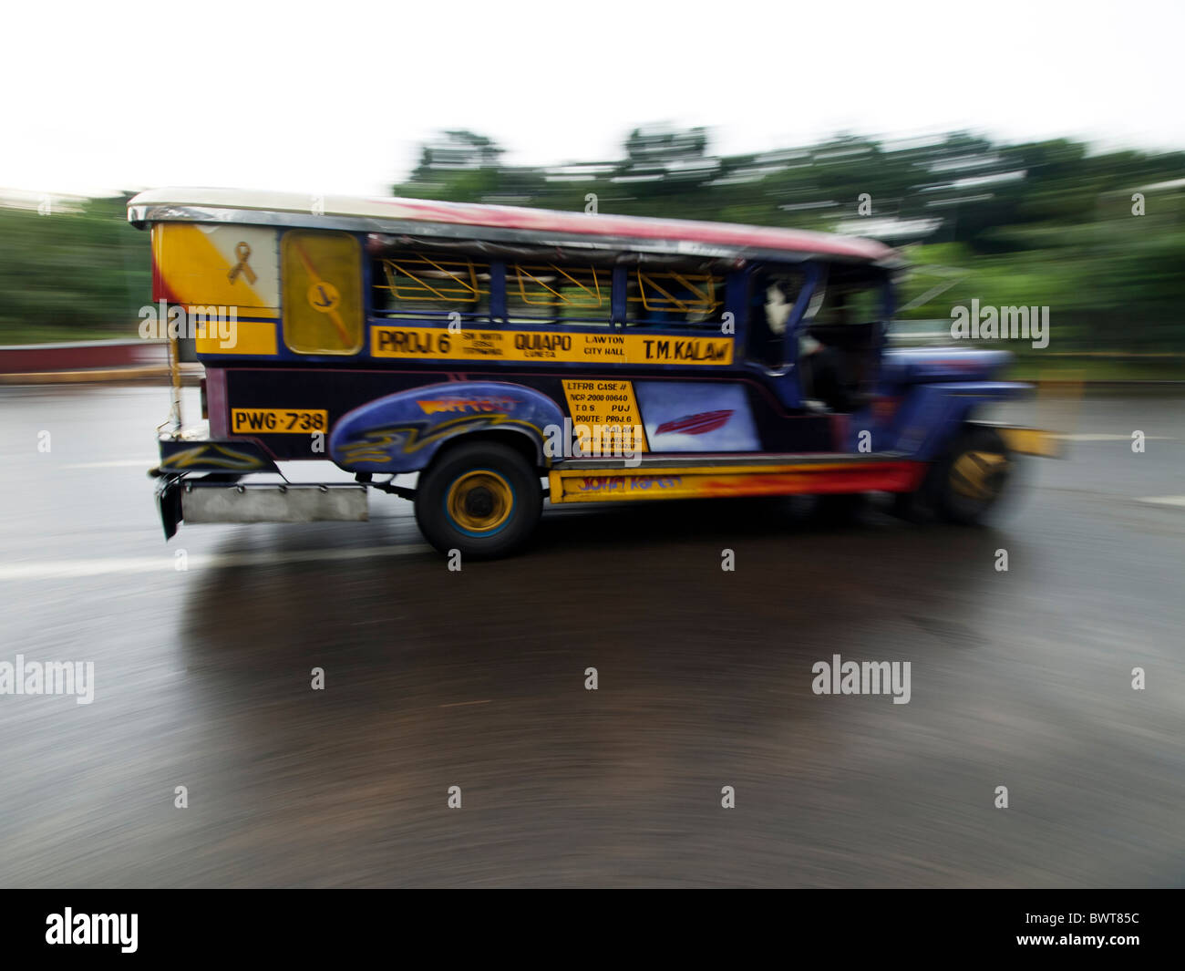 Bunter jeepney Stockfoto Bunter jeepney Stockfoto