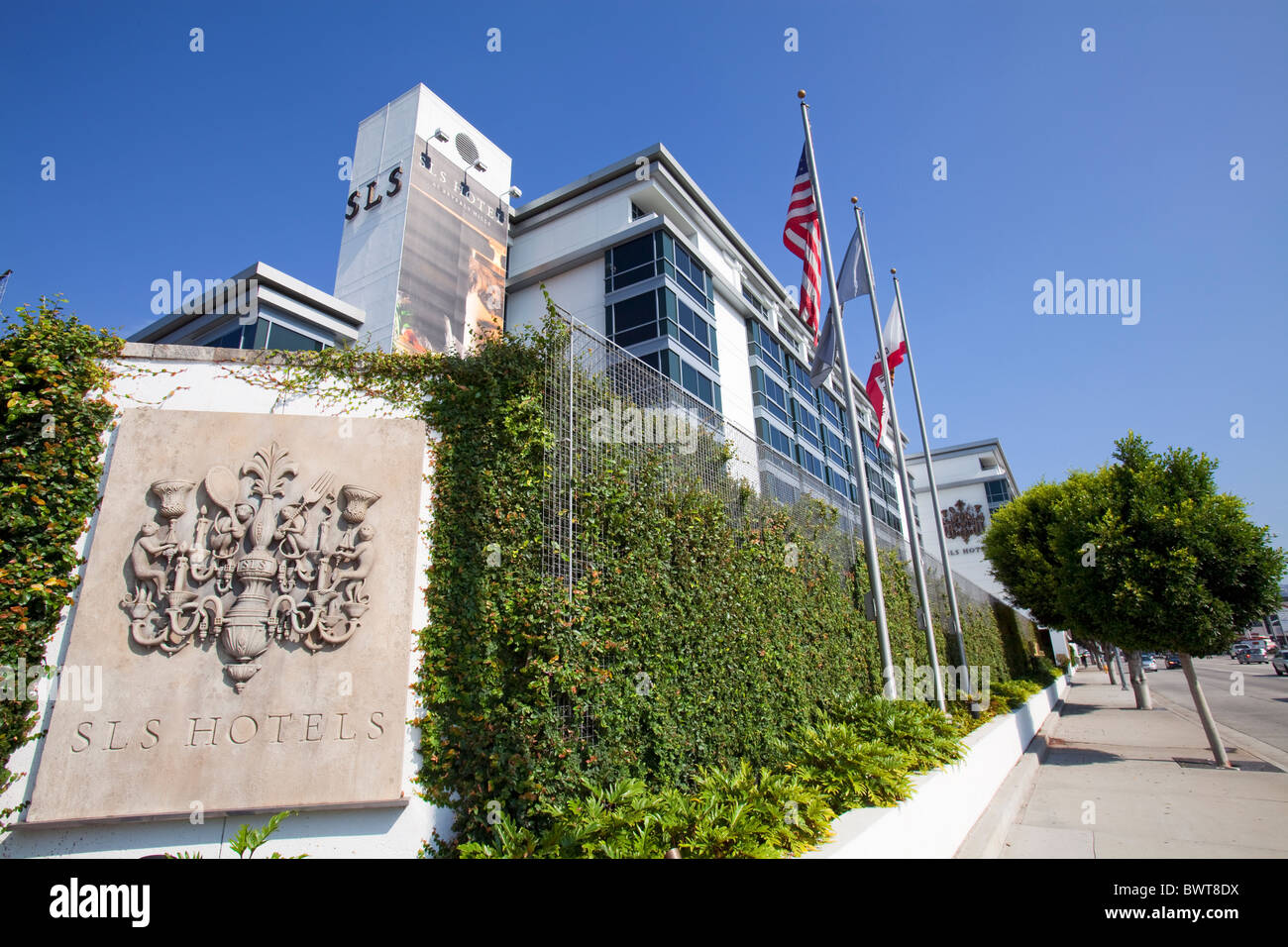 SLS Hotel at Beverly Hills, La Cienega Blvd, Los Angeles, Kalifornien, USA Stockfoto
