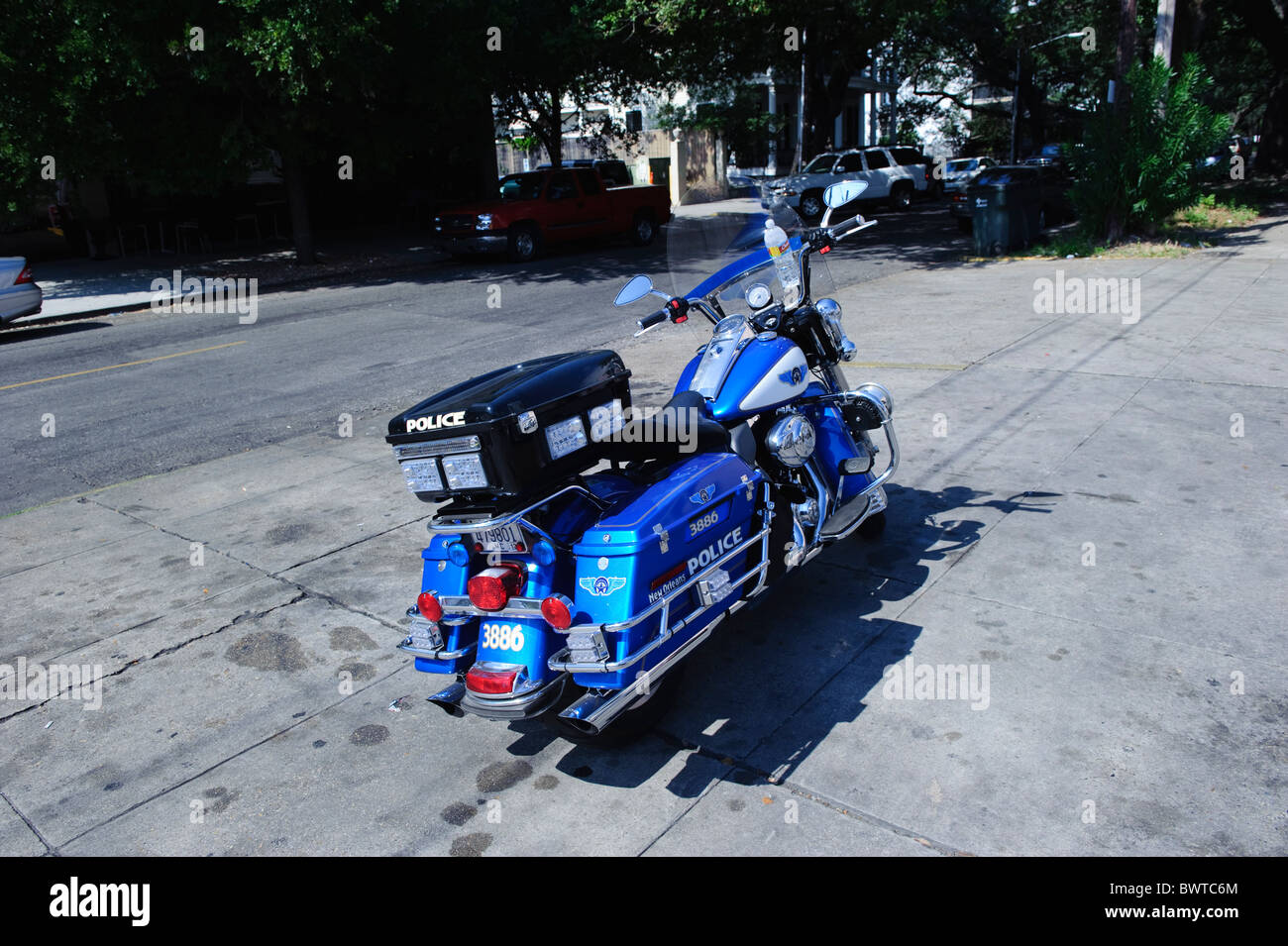 Polizei-Motorrad Stockfoto