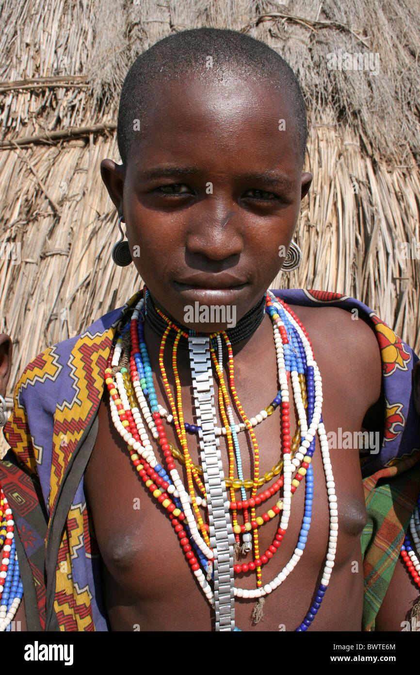 Arbore Stamm Mädchen Omo Tal Äthiopien Stockfotografie Alamy 