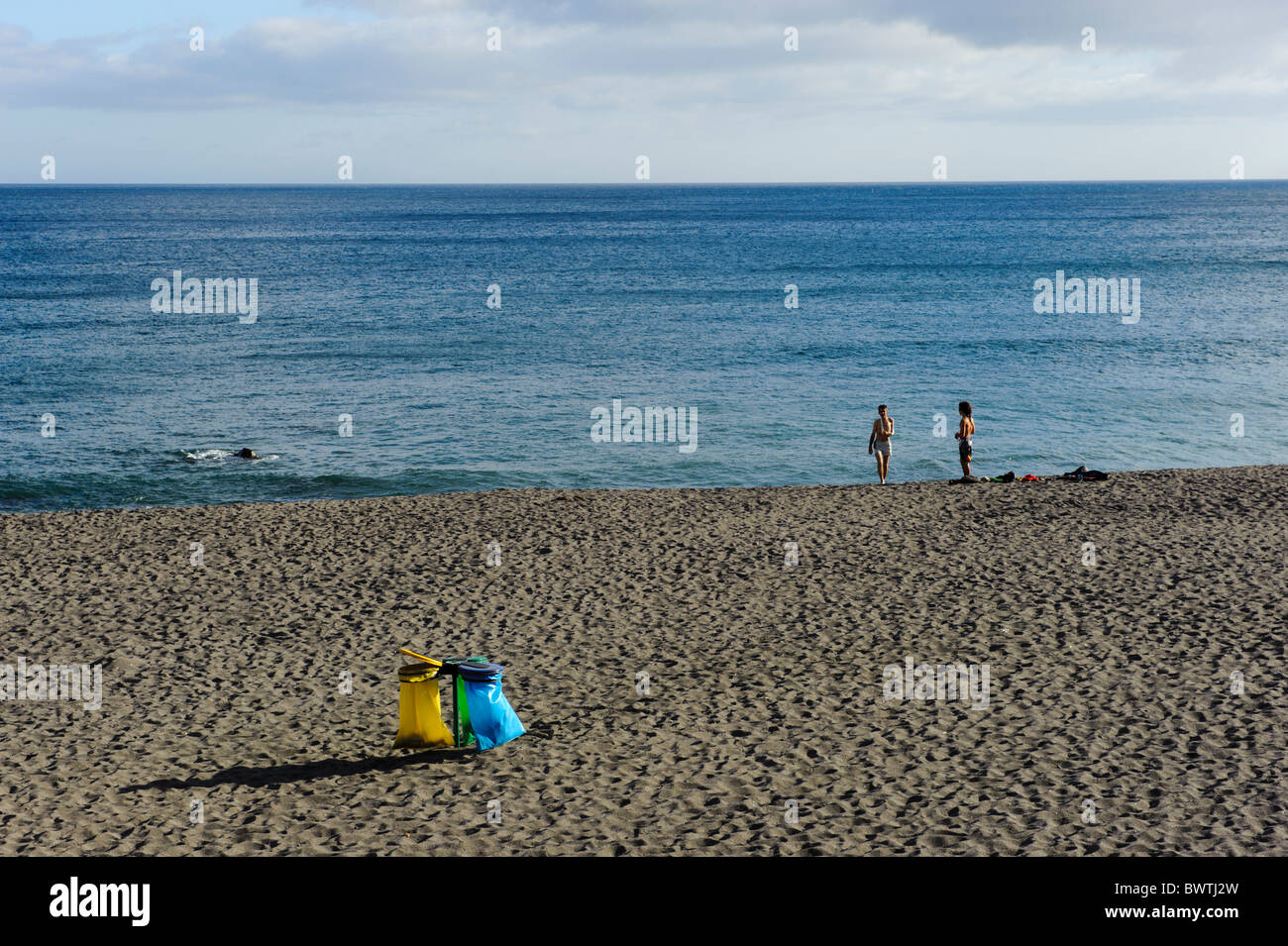 Strand Praia Dos Moinhos in der Nähe von Porto Formoso, Insel Sao Miguel Stockfoto