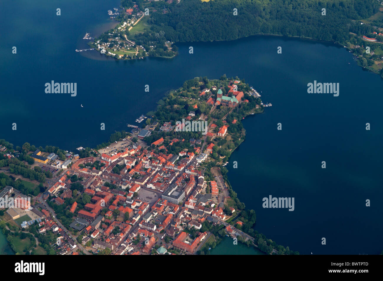 Luftaufnahme von Ratzeburg, Schleswig-Holstein, Deutschland Stockfoto