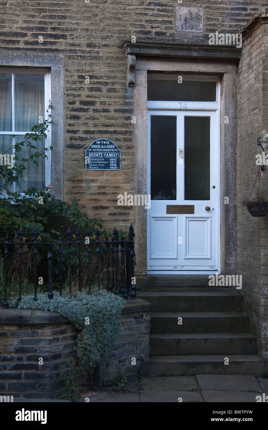 Haus, wo Mitglieder der Familie Bronte geboren wurden, Thornton, Bradford Stockfoto