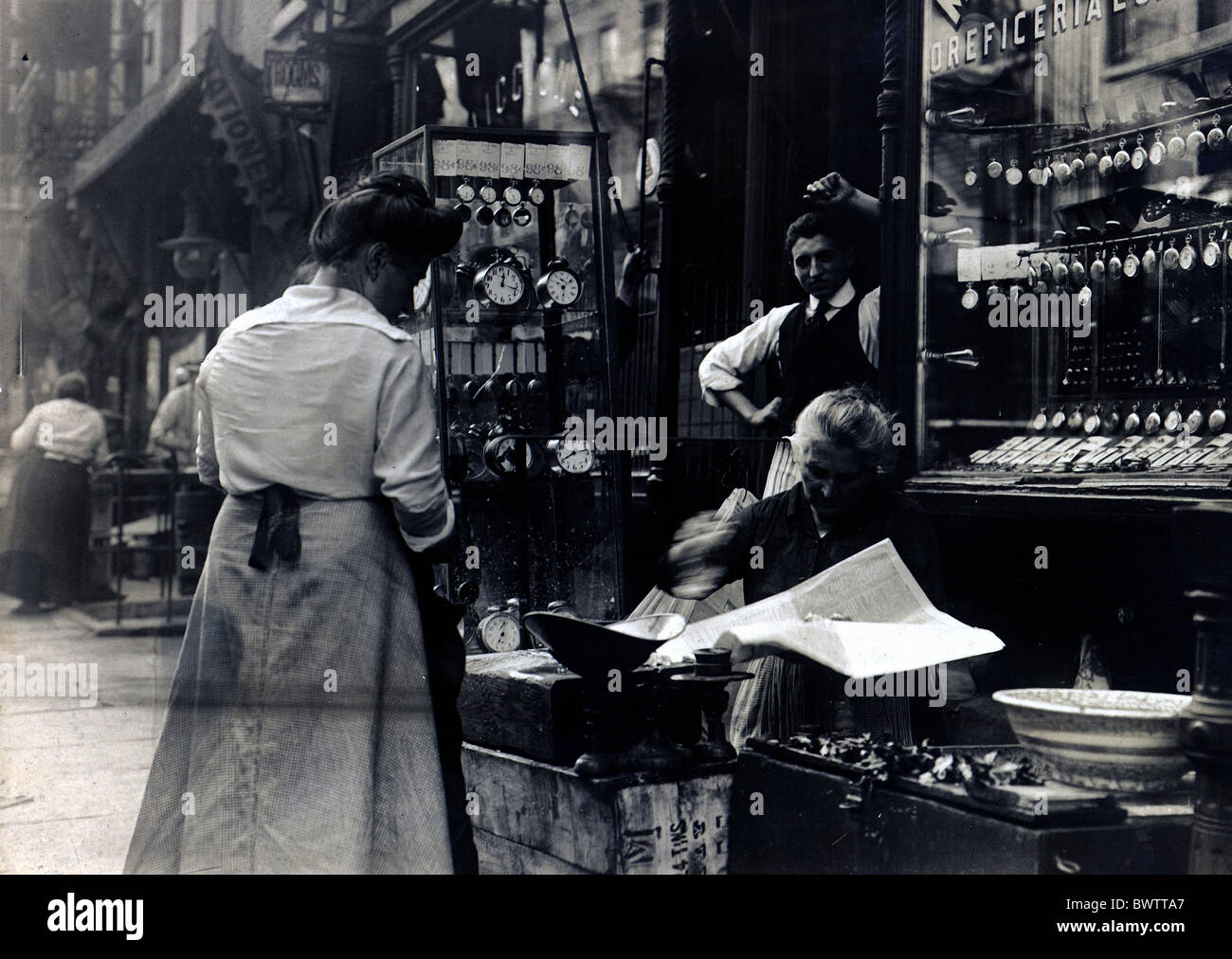 Italienischen Shop Mott Street USA Amerika USA Nordamerika Vereinigte Staaten von Amerika New York ca. 192 tr Stockfoto