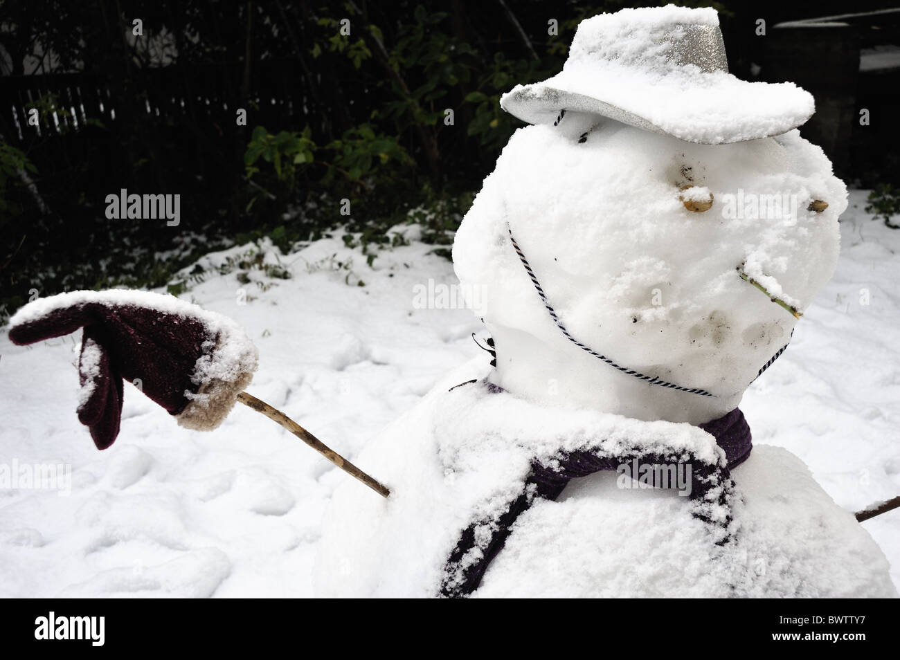 Schneemann Stockfoto