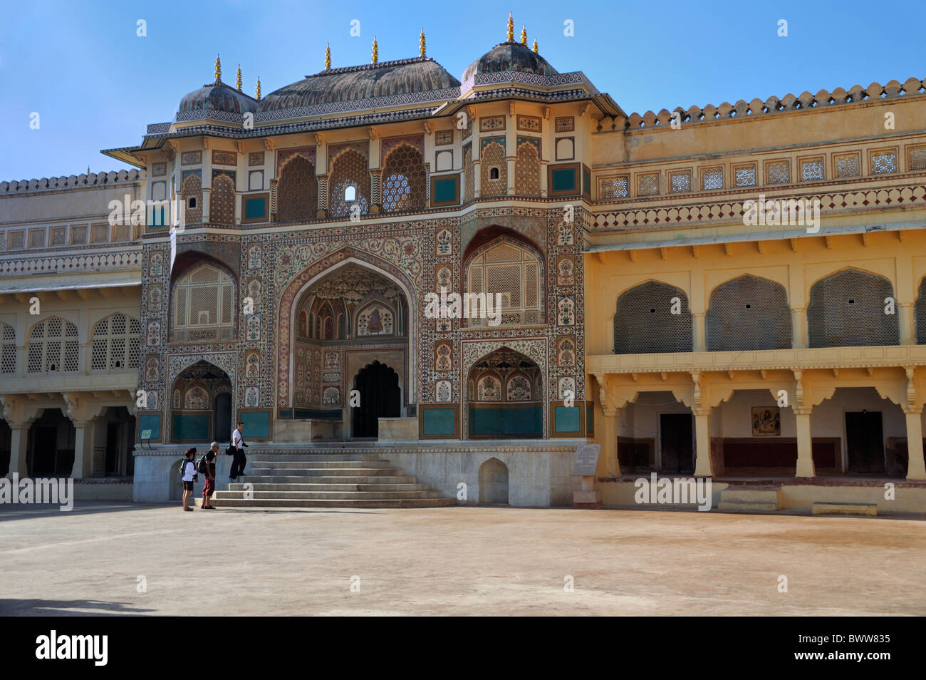 Ganesh Pol, Amber Fort, Jaipur, Indien. Stockfoto