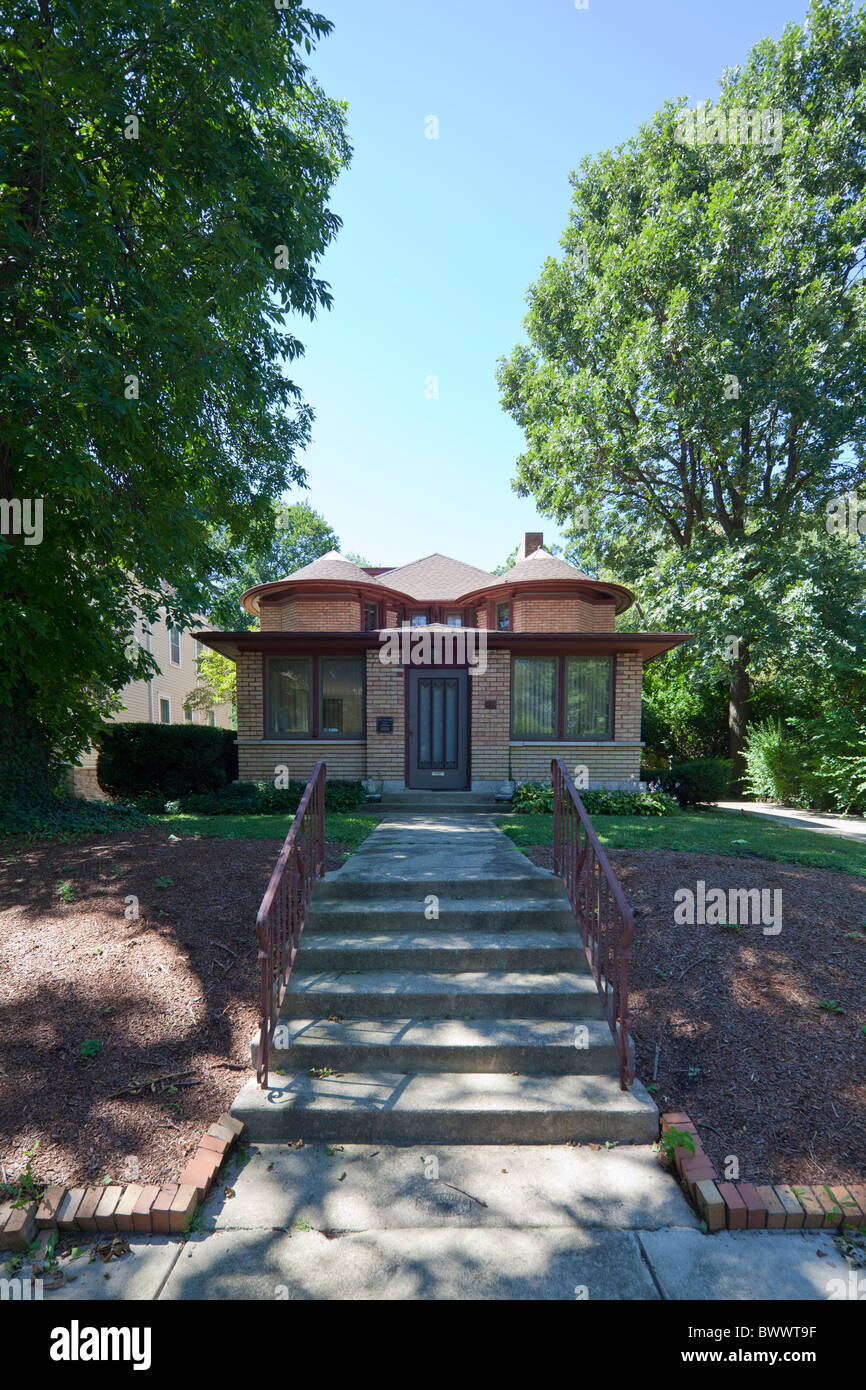 George W. Furbeck Haus, 223 N. Euclid, Oak Park, Illinois, USA Stockfoto