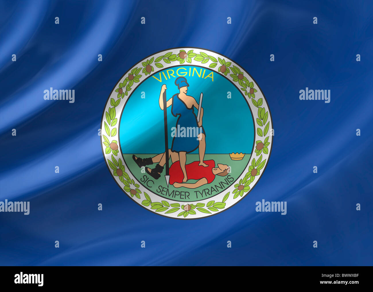 Virginia Flagge Stockfoto Virginia Flagge Stockfoto