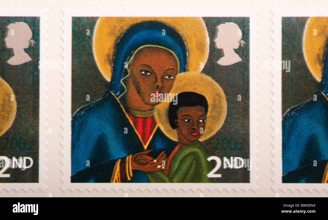 Vereinigtes Königreich Briefmarke 2. Stockfoto