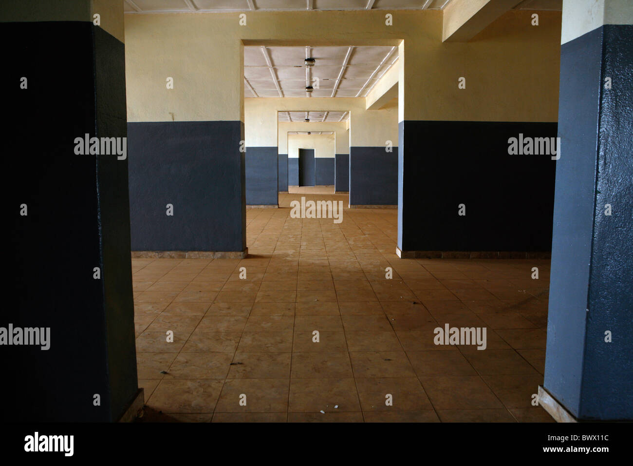 Im Inneren der Kissy psychiatrischen Klinik in Freetown Sierra Leone Westafrika Stockfoto