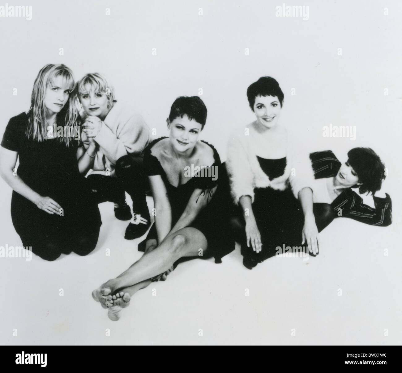 GO-GOS - Promo-Foto der US-amerikanischen Musikgruppe mit Belinda Carlisle im Zentrum Stockfoto
