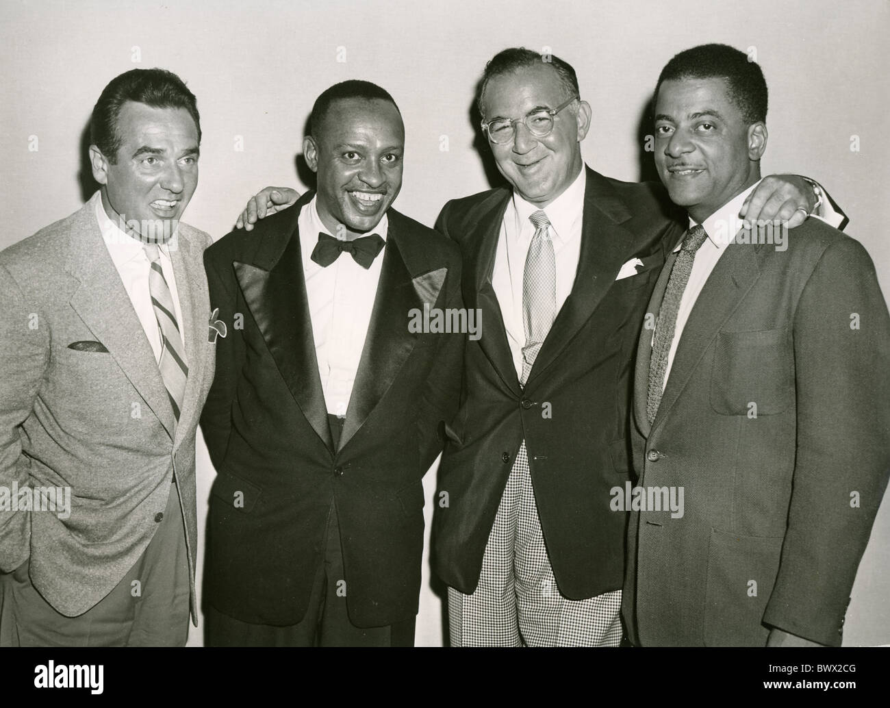 BENNY GOODMAN QUARTETTS von links: Gene Krupa, Benny Goodman, Lionel Hampton und Teddy Wilson Stockfoto