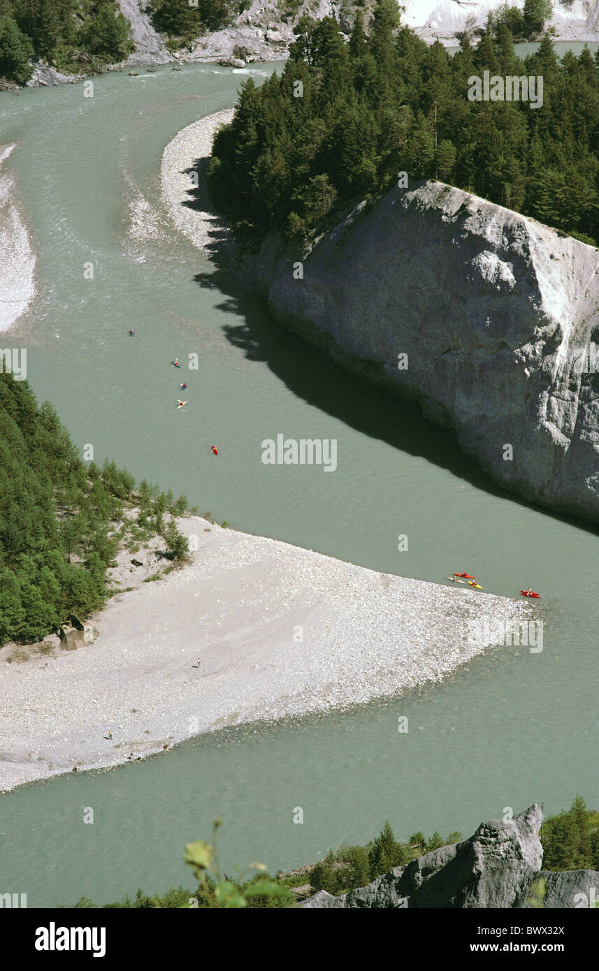 Scenery rhine river flow ruinaulta -Fotos und -Bildmaterial in hoher