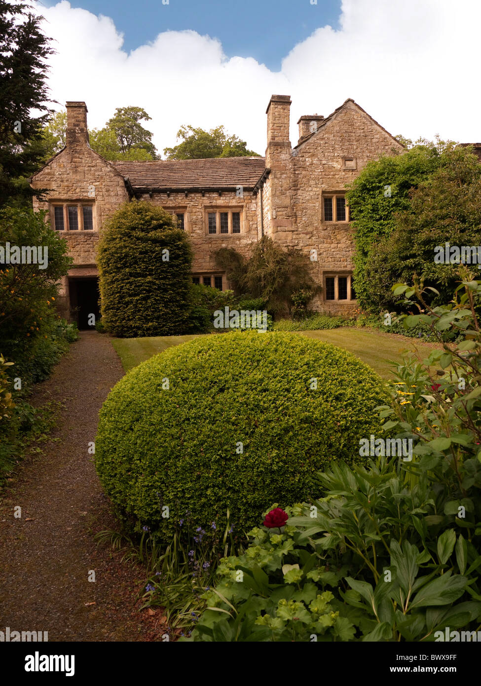 Park-Halle das Pendle Heritage Centre in Barrowford in Lancashire, England. Wohnhaus der Familie Bannister Stockfoto