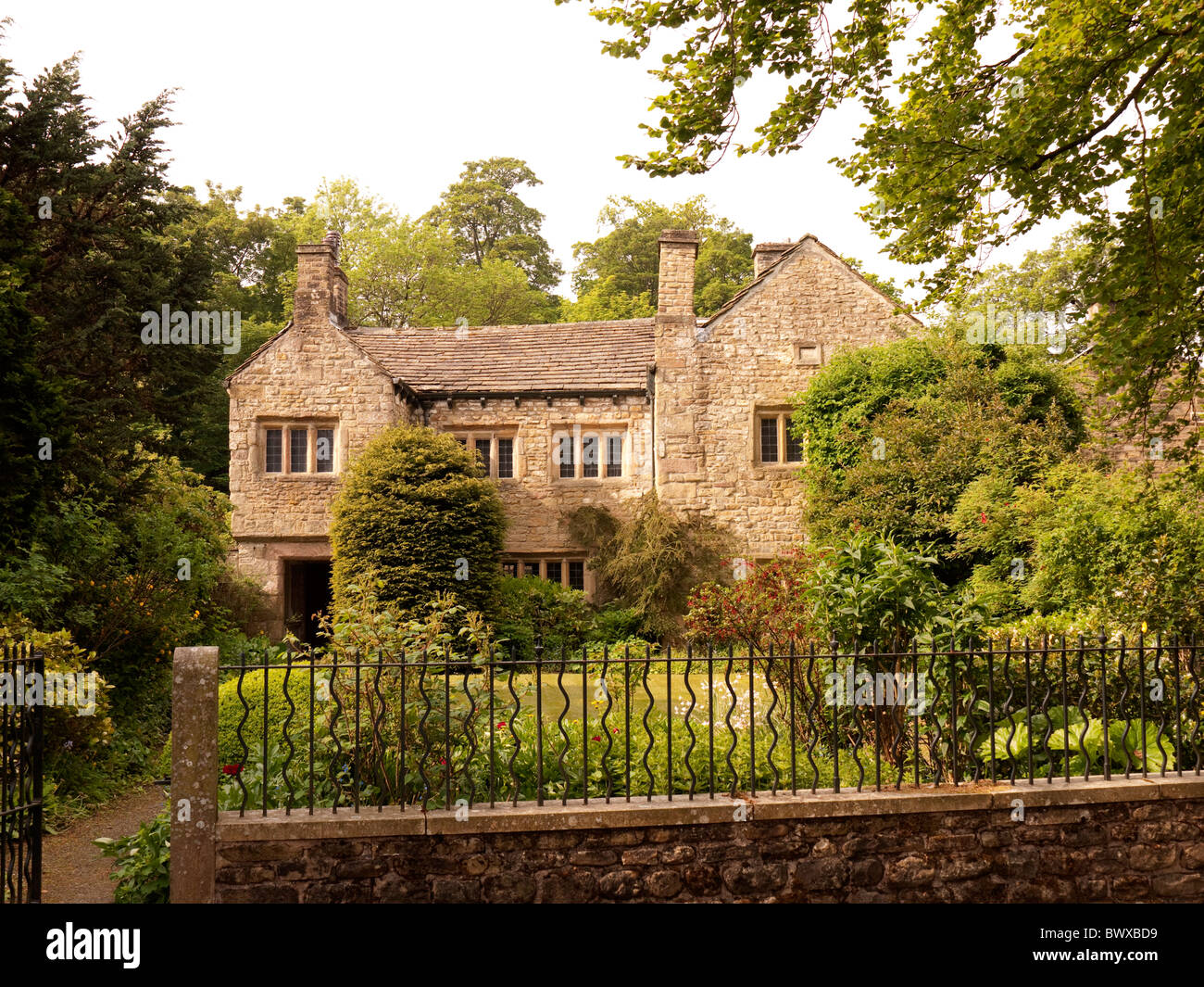 Park-Halle das Pendle Heritage Centre in Barrowford in Lancashire, England. Wohnhaus der Familie Bannister Stockfoto