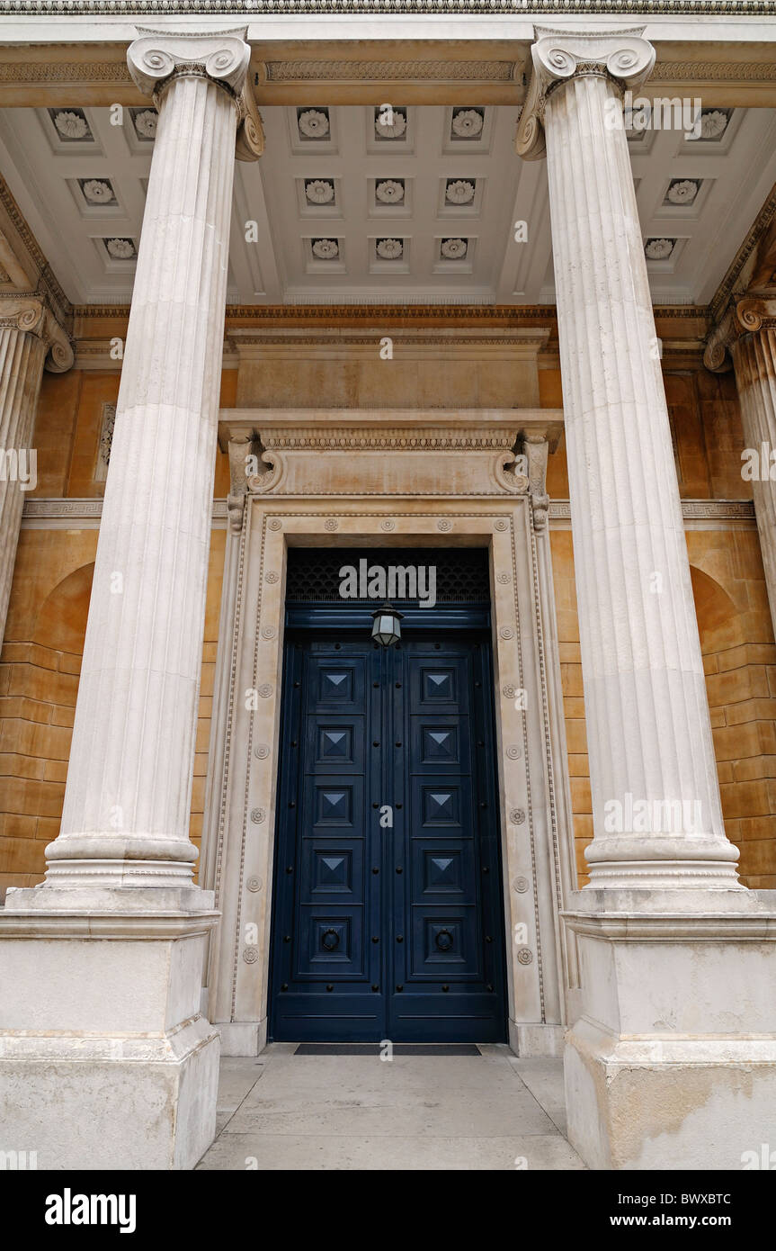 Eintritt in das Ashmolean Museum, Oxford, Vereinigtes Königreich. Stockfoto