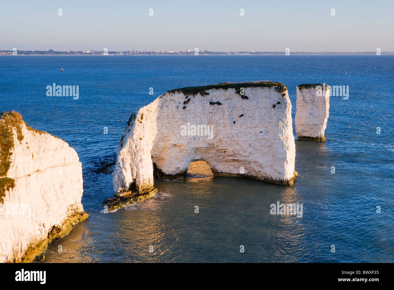 Old Harry Rocks, Studland, Dorset, Großbritannien Stockfoto