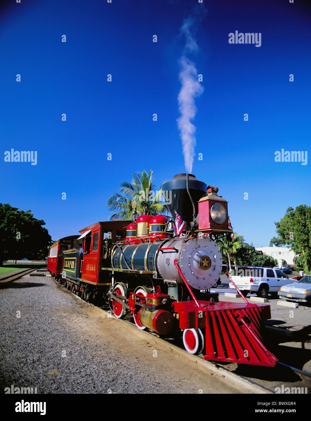 Eisenbahn USA Amerika Nordamerika Hawaii Maui Lahaina Altstadt Sugar Cane Train Dampf Dampf Dampf Stockfoto
