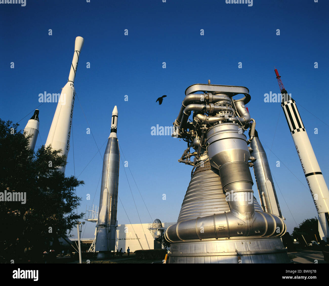 Cape Canaveral Florida historische Raketen Rakete Garten Museum Raumfahrt USA Nordamerika astro Stockfoto