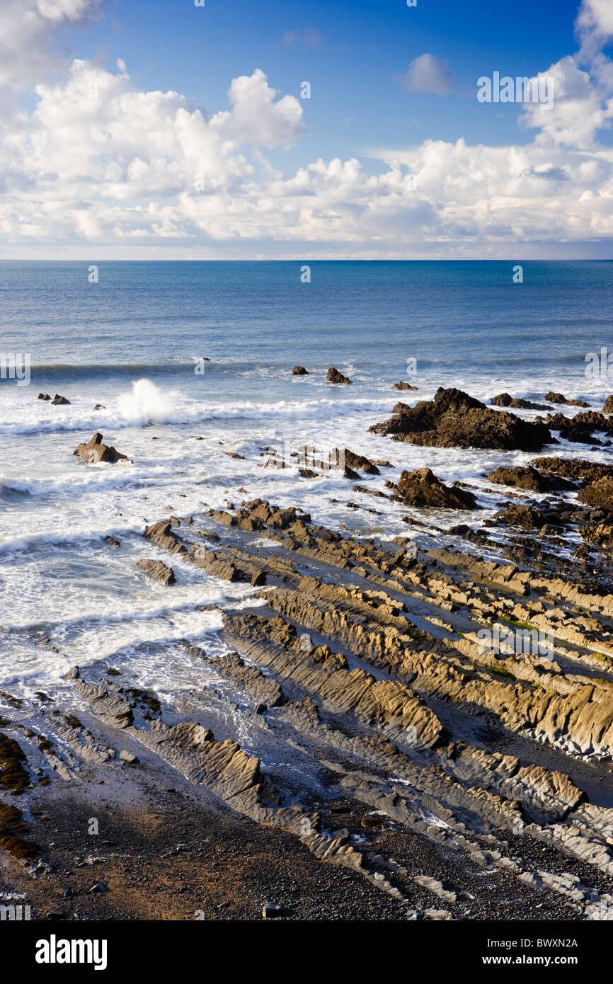 Welcombe Mund, Devon, UK Stockfoto