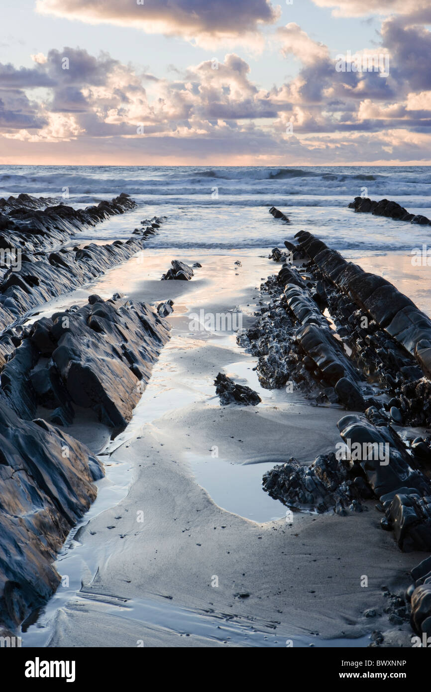 Welcombe Mund, Devon, UK Stockfoto