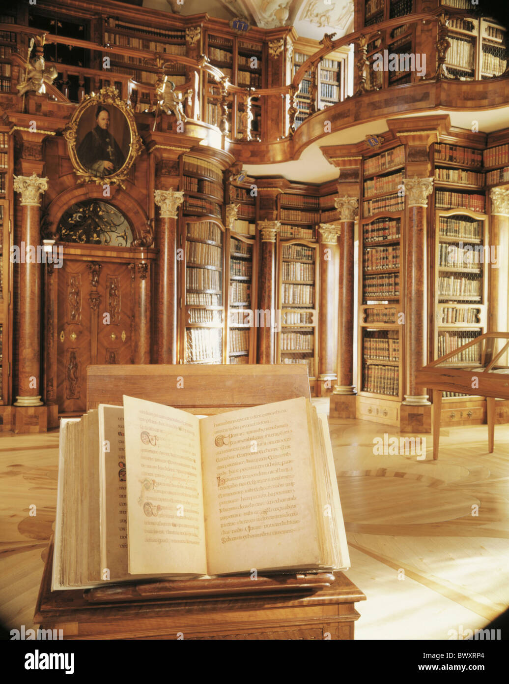 in der Schweiz St. Gallen Schweiz Europa Bleistift Bibliothek historische  Bibliothek Buch Stockfotografie - Alamy