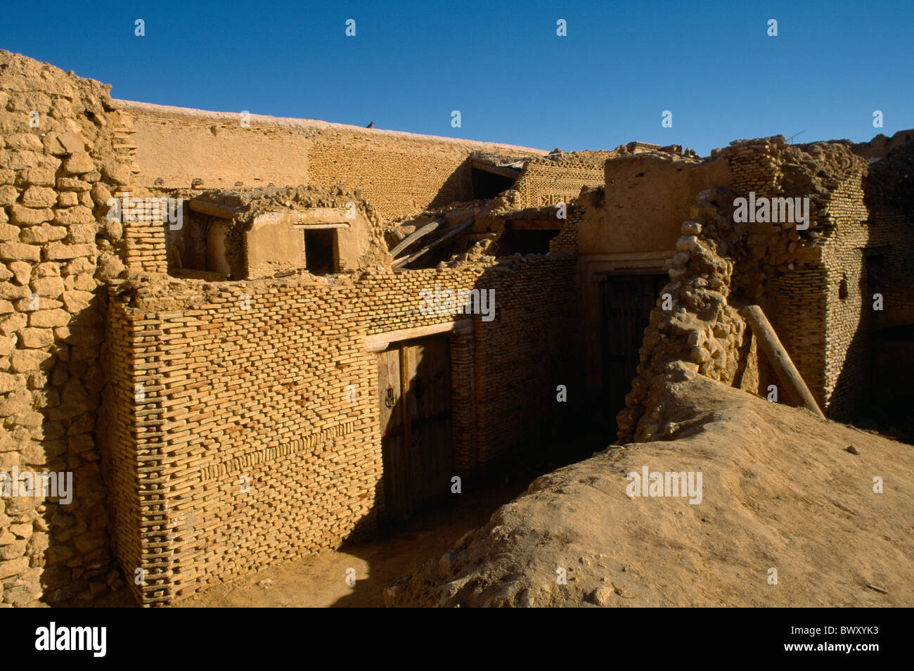 Nefta Tunesien Lehmziegel Häuser Stockfoto