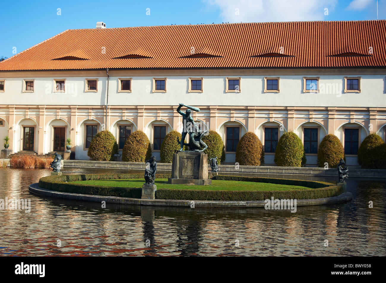 Wallenstein-Palais, Wallenstein-Gärten, Kleinseite, Valdstejnska Zahrada, Valdstejnsky Palac, Prag, Tschechische Republik Stockfoto