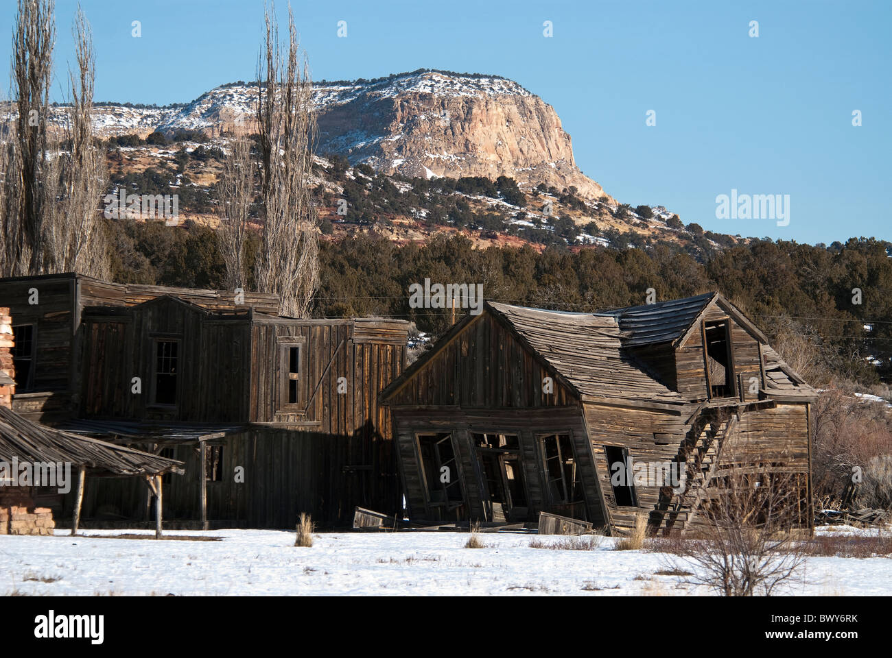 Rauchende Colts Film-Set Johnson Canyon Kane County Utah USA Stockfoto