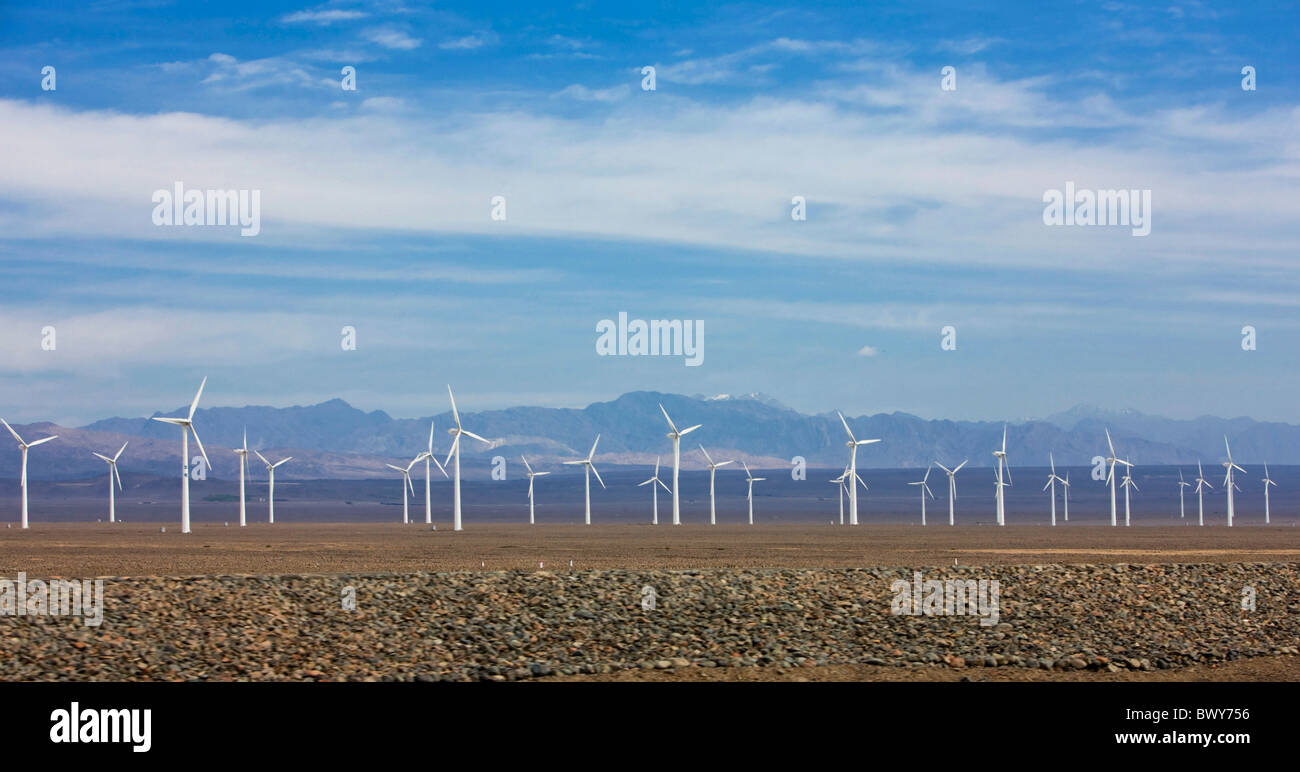 Dabancheng Windpark, Xinjiang Uyghur autonome Region, China Stockfoto