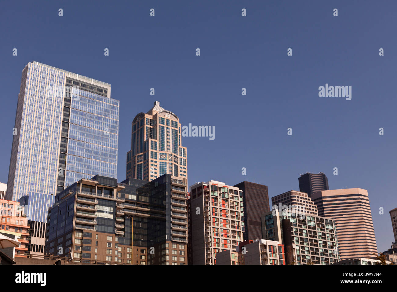 Bankenviertel, Seattle, Washington State, USA Stockfoto