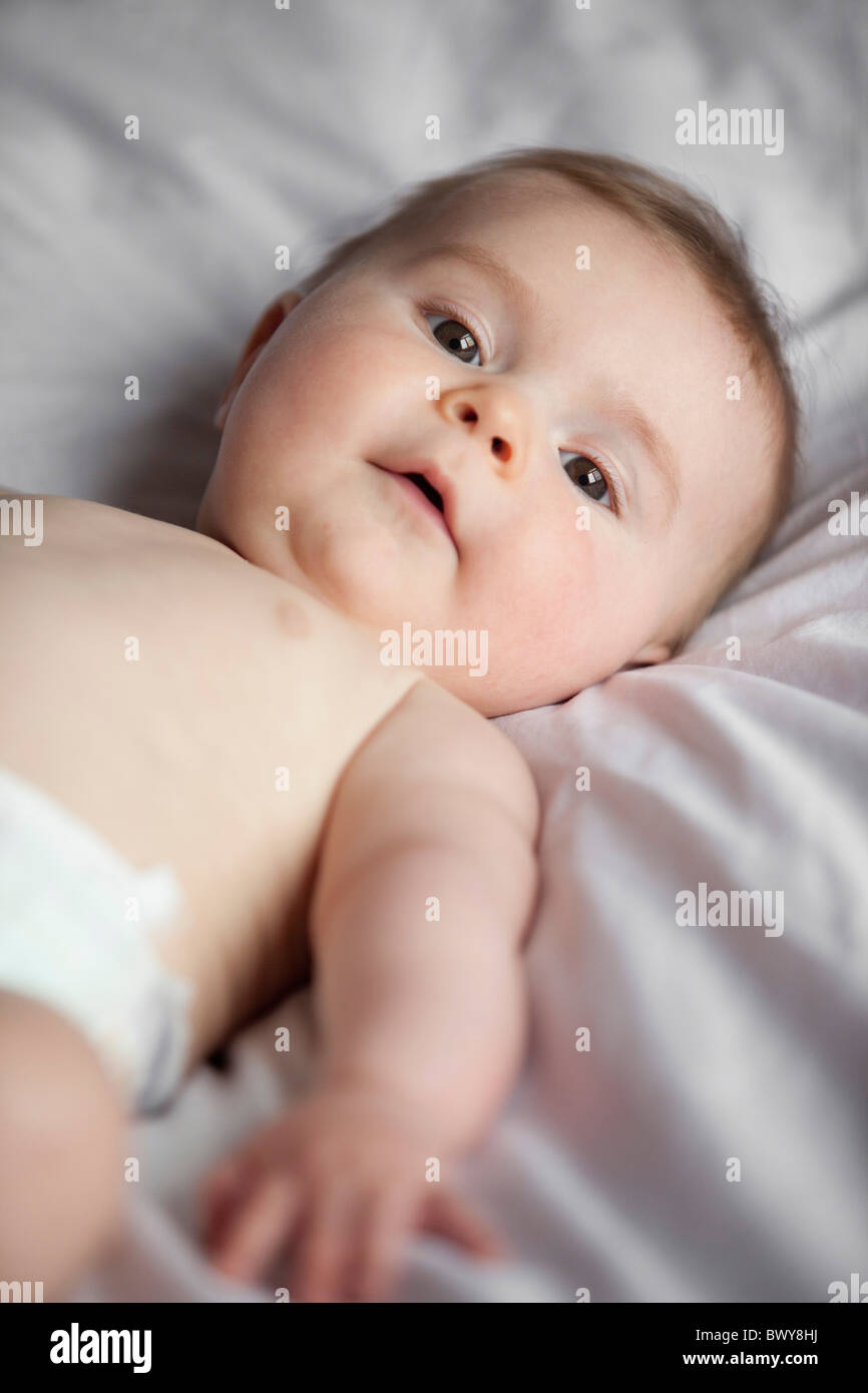 Porträt von Baby Boy Stockfoto