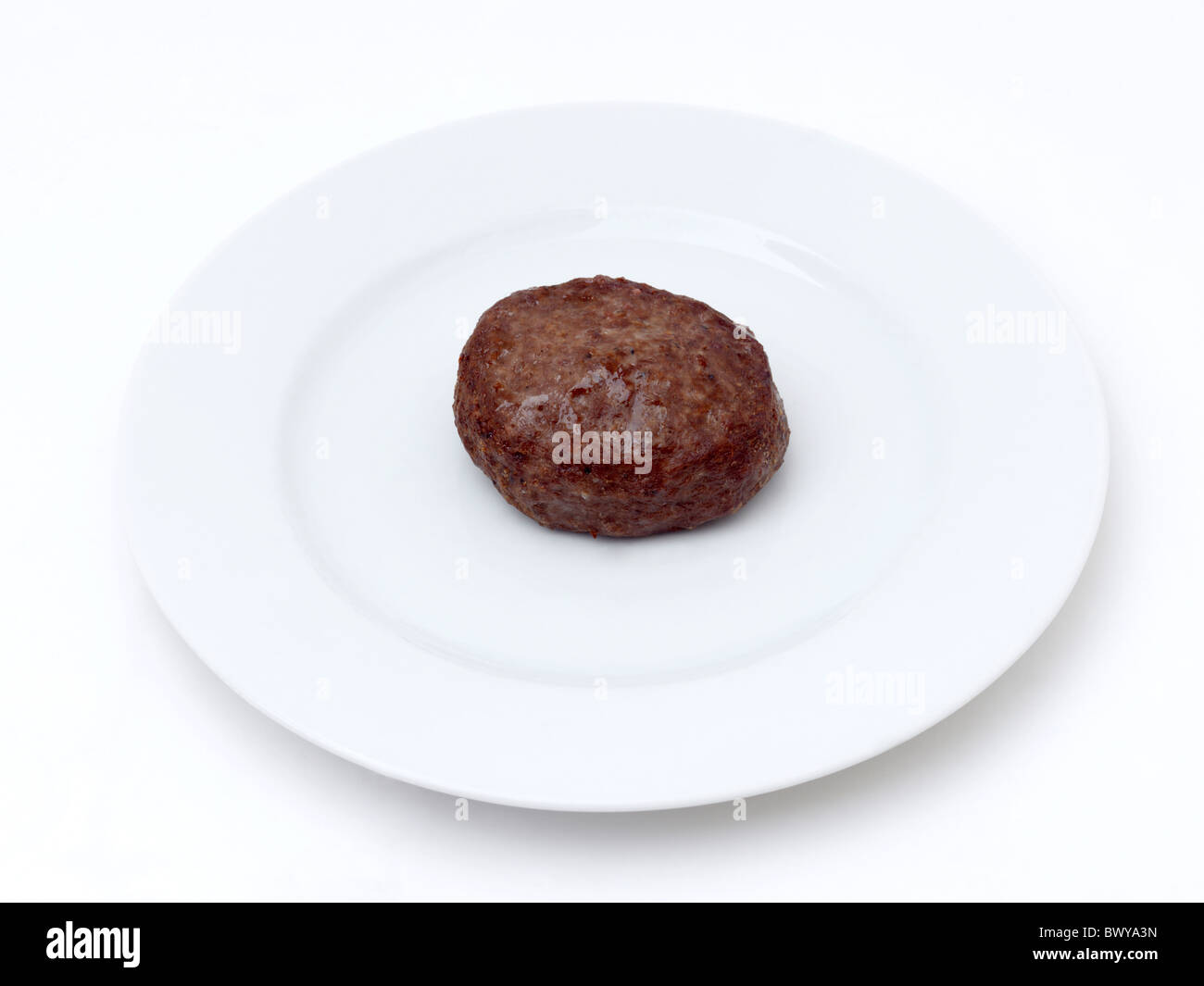 Gekochtes Rindfleischburger Stockfoto