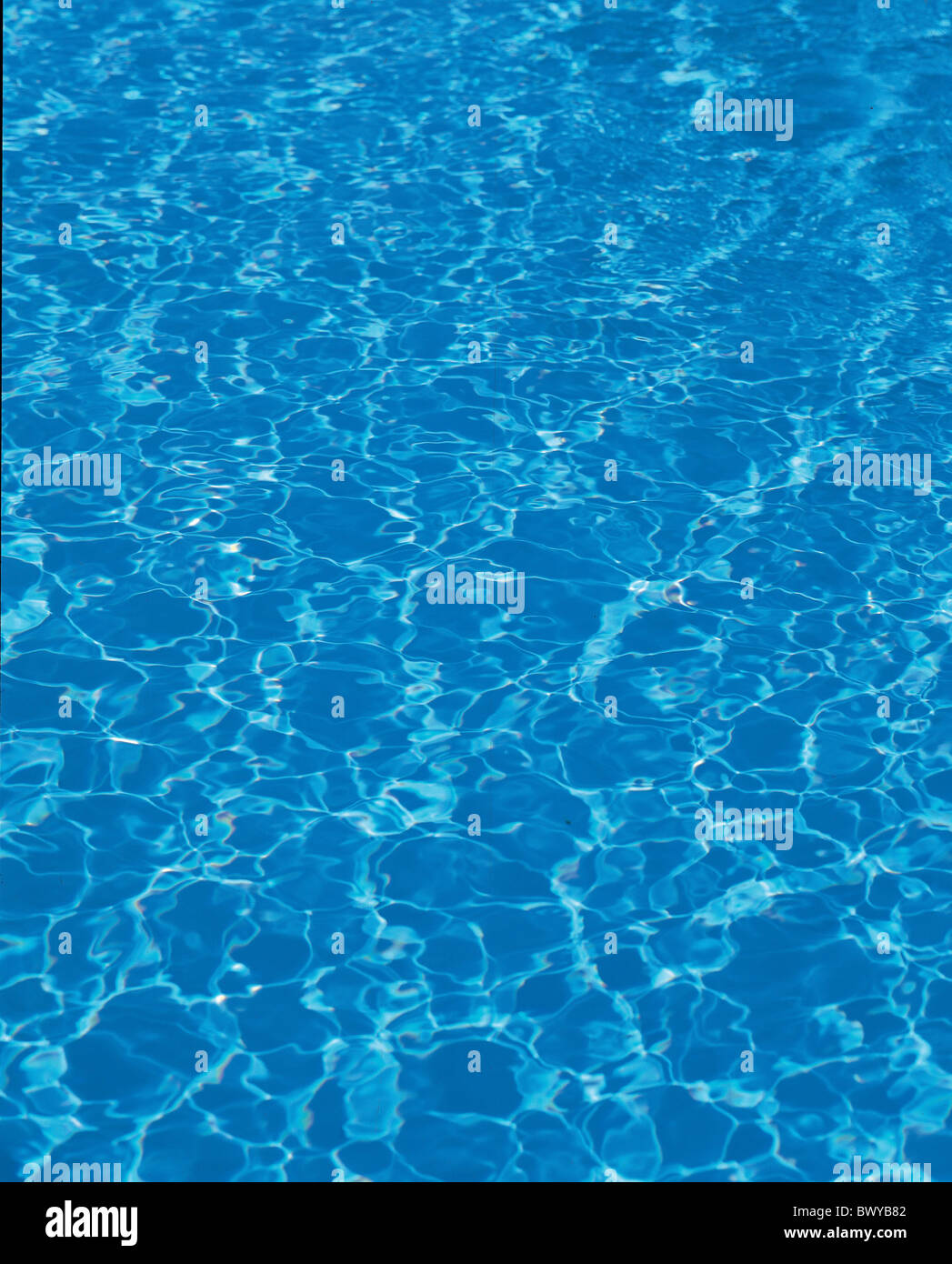 blauen Oberfläche Pool Schwimmbad Wasser Wasseroberfläche Stockfoto