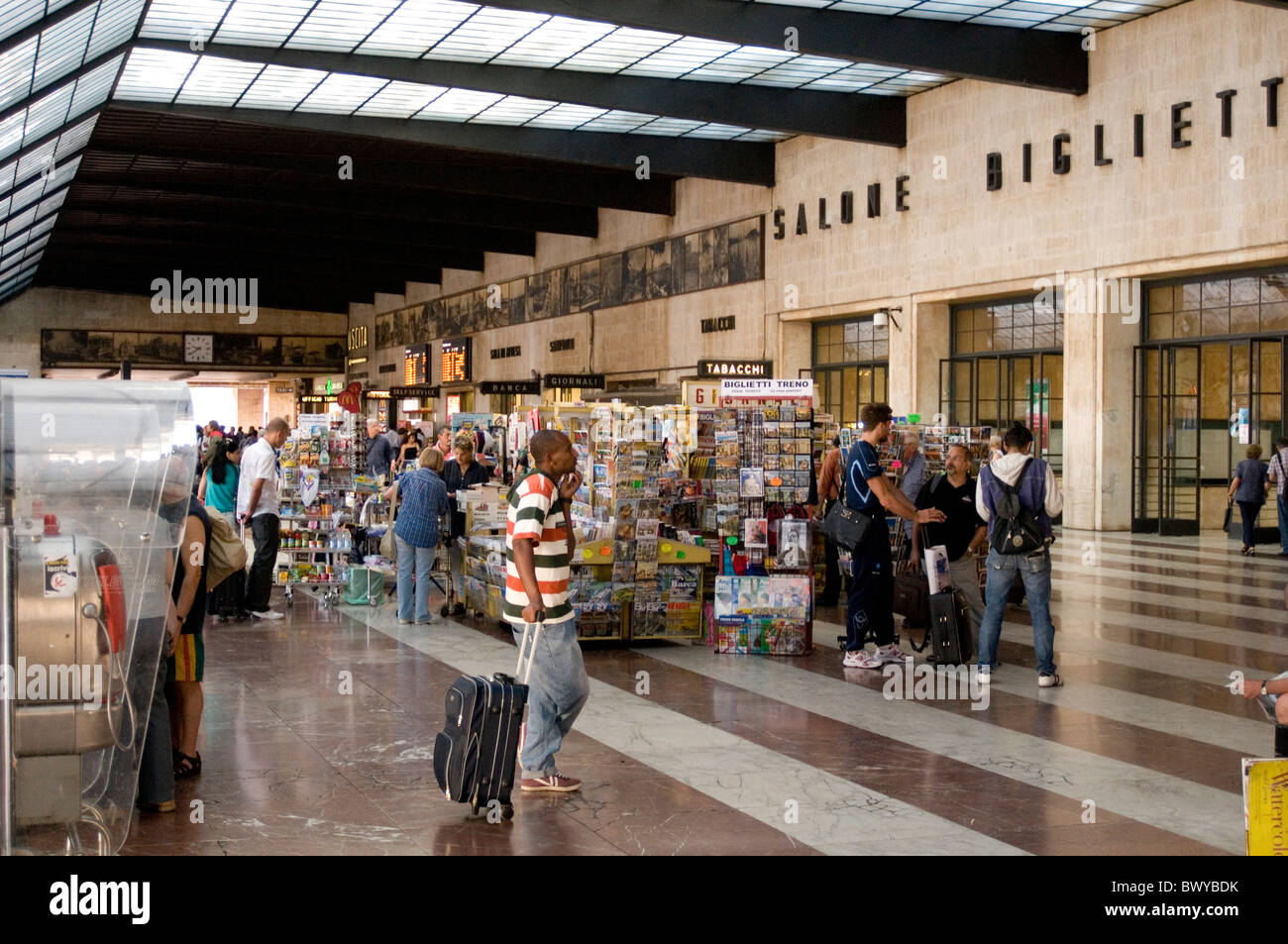 Florenz-Firenze Zug Italien italienische Ticket Office Passagiere Empfänger Züge Eisenbahn Wege Reisen mit der Bahn Reisen mit dem ich Stockfoto