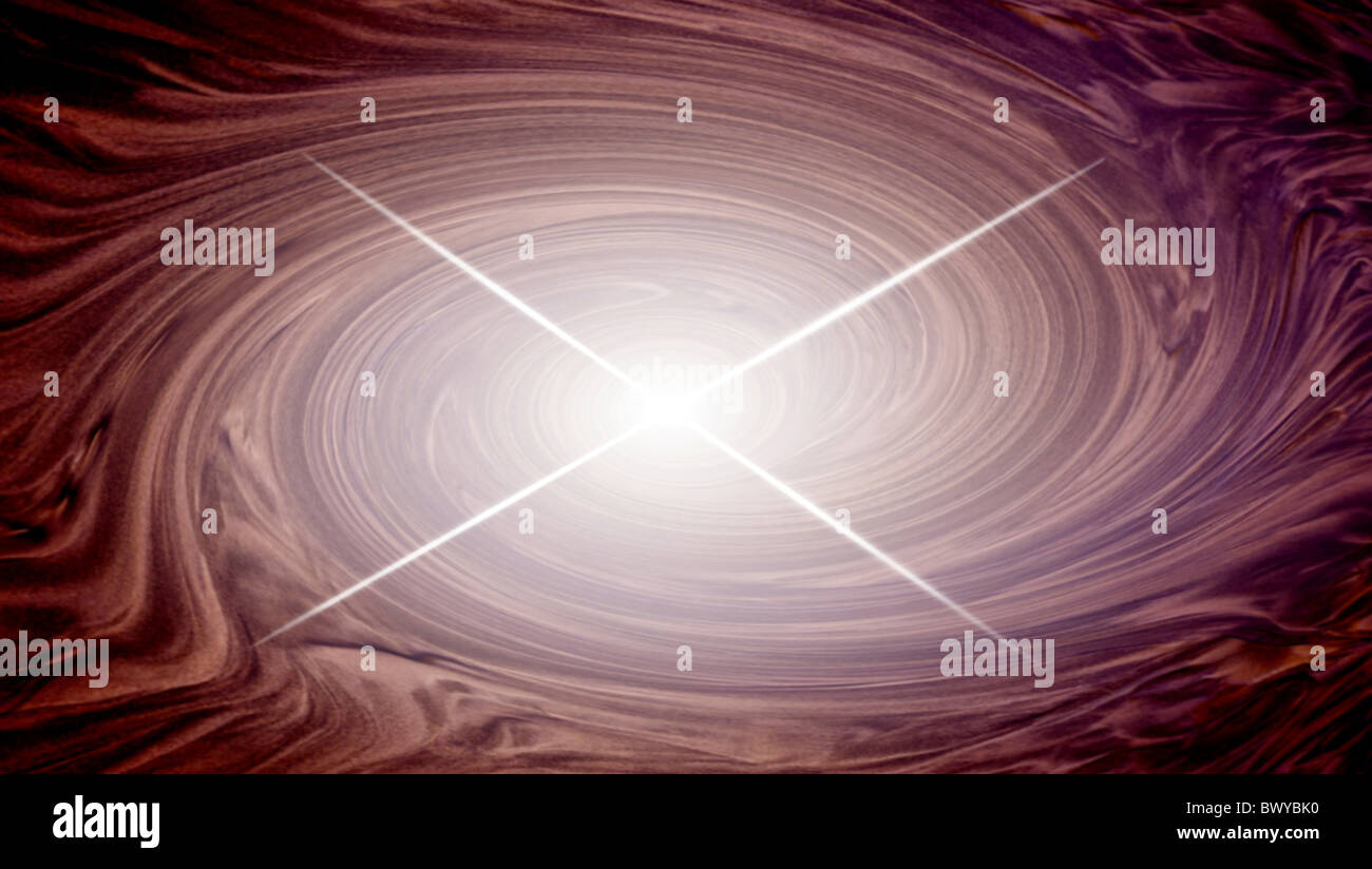 Astronomie schwarzes Loch Eddy grafischen Strudel Strudel Himmel Stockfoto