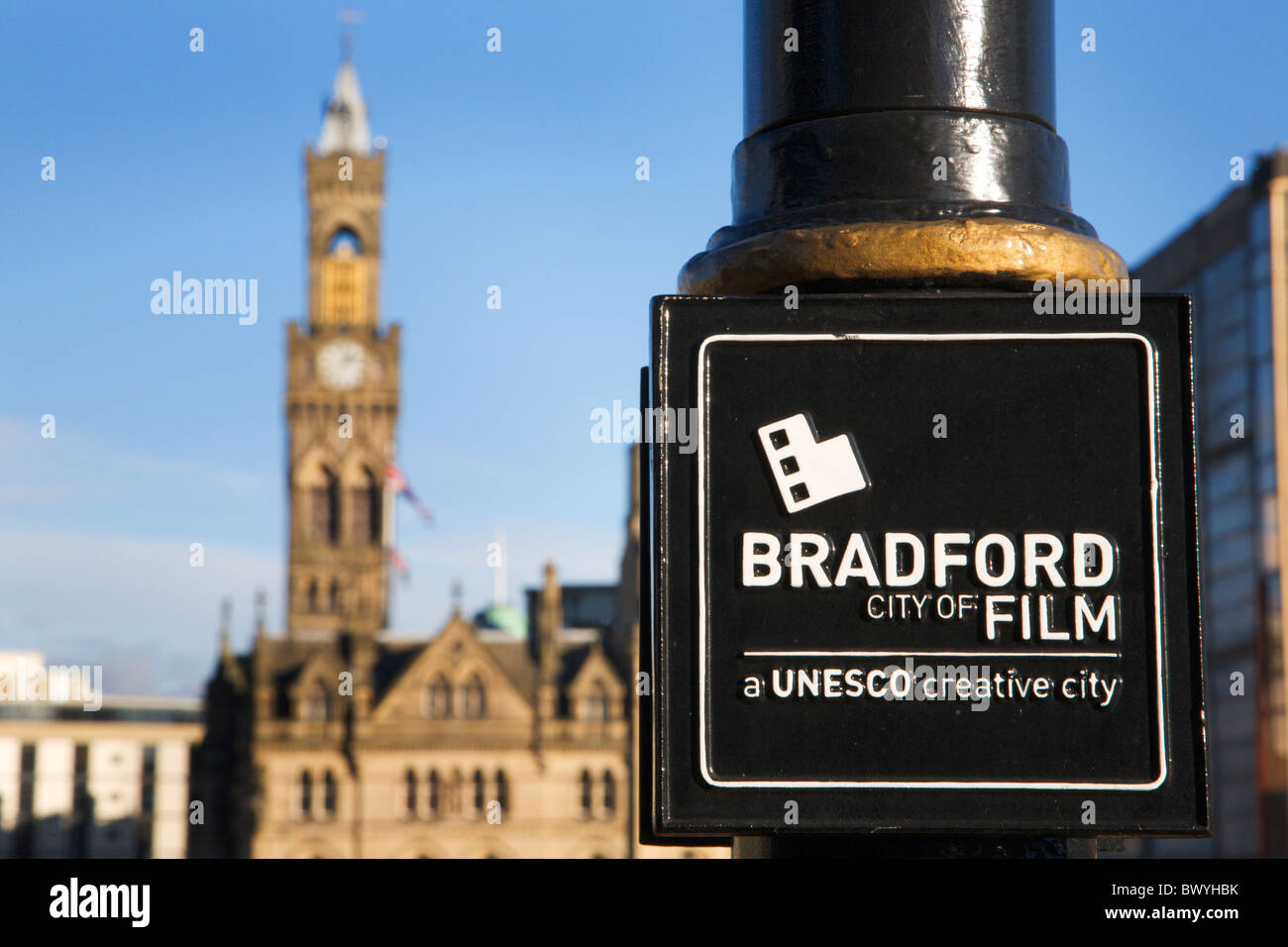 Bradford City Film West Yorkshire England Stockfoto