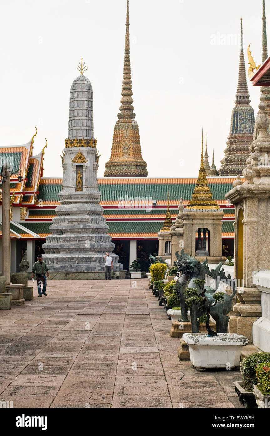 Wat Pho Thailand - Wat Pho buddhistischen Tempel in Bangkok, Thailand, South East Asia. Stockfoto